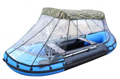 Лодка гребная ПВХ надувная Двина-26-НД-Сплав-Тент