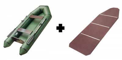 Лодка ПВХ Roger Standart 2800 с привальным брусом и с пайолом моторная