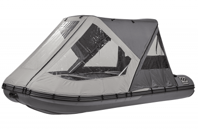 Тент трансформер кабриолет на лодку Посейдон Касатка 335-365